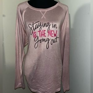 Sonoma Blush Pink pajama long sleeve